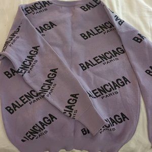 Balenciaga purple sweater